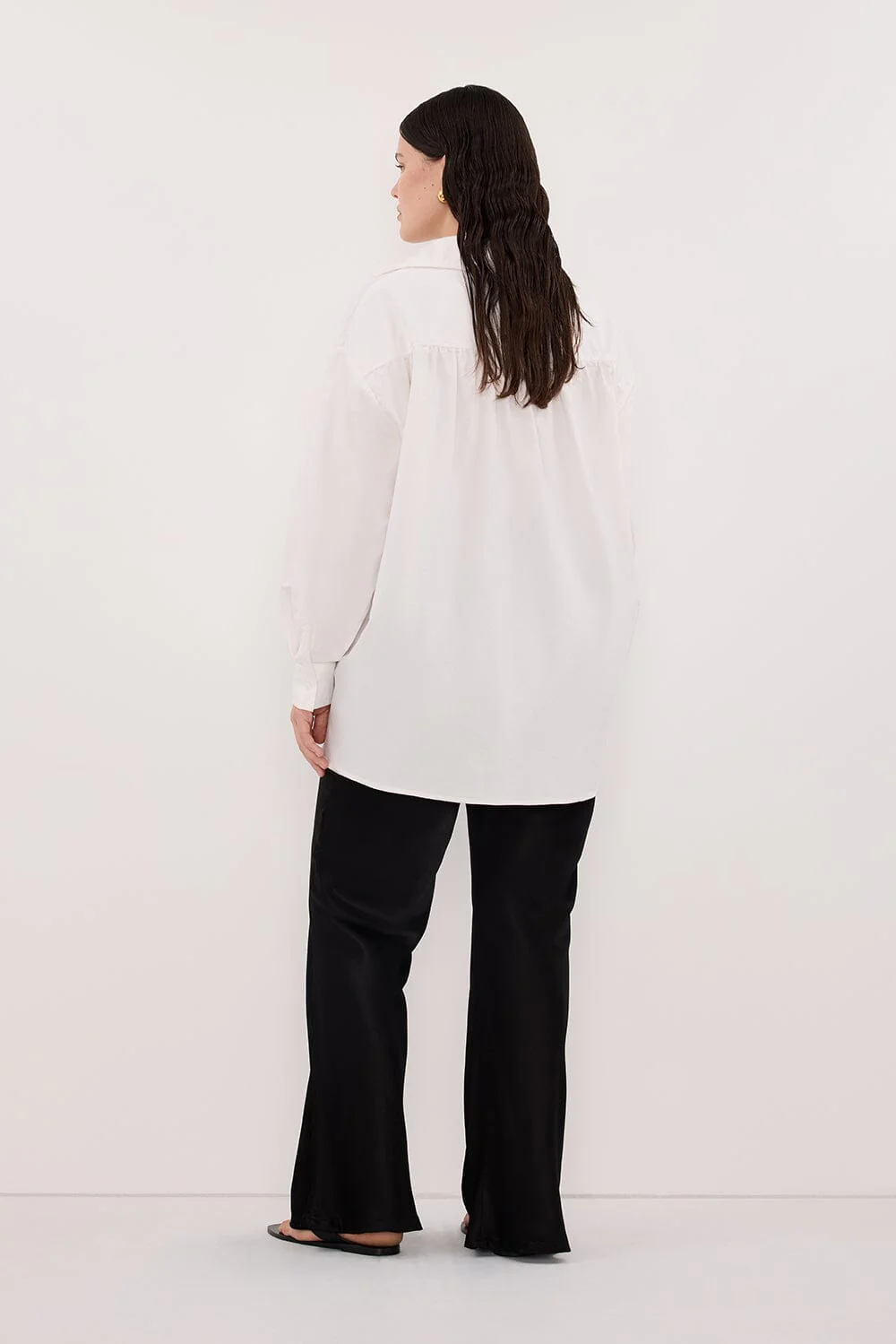NIKKI BLACK SATIN BIAS PANT - Image 7