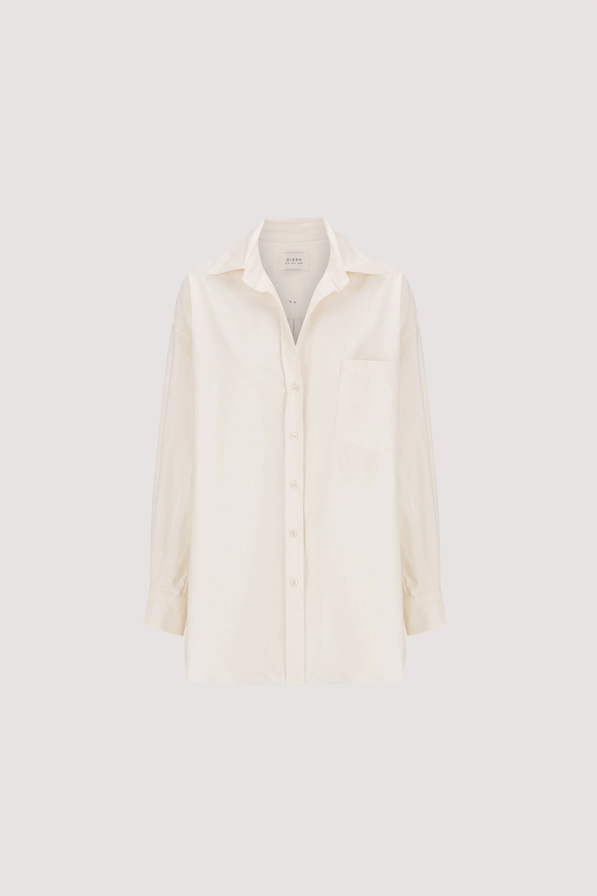 RHEA 2.0 CREAM OVERSIZED COTTON SHIRT - Image 8